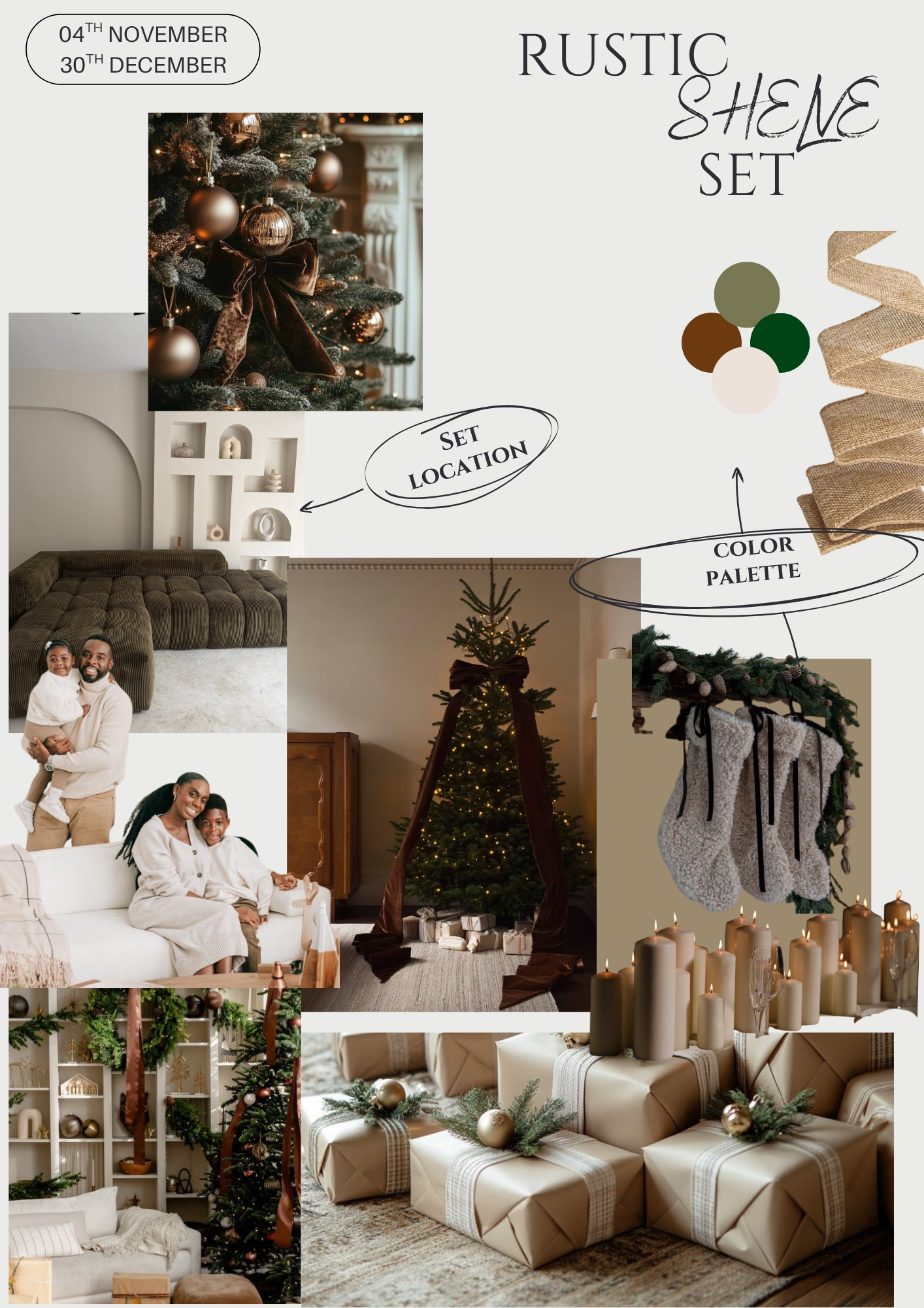 30 minutes - Rustic Shelve Christmas Set