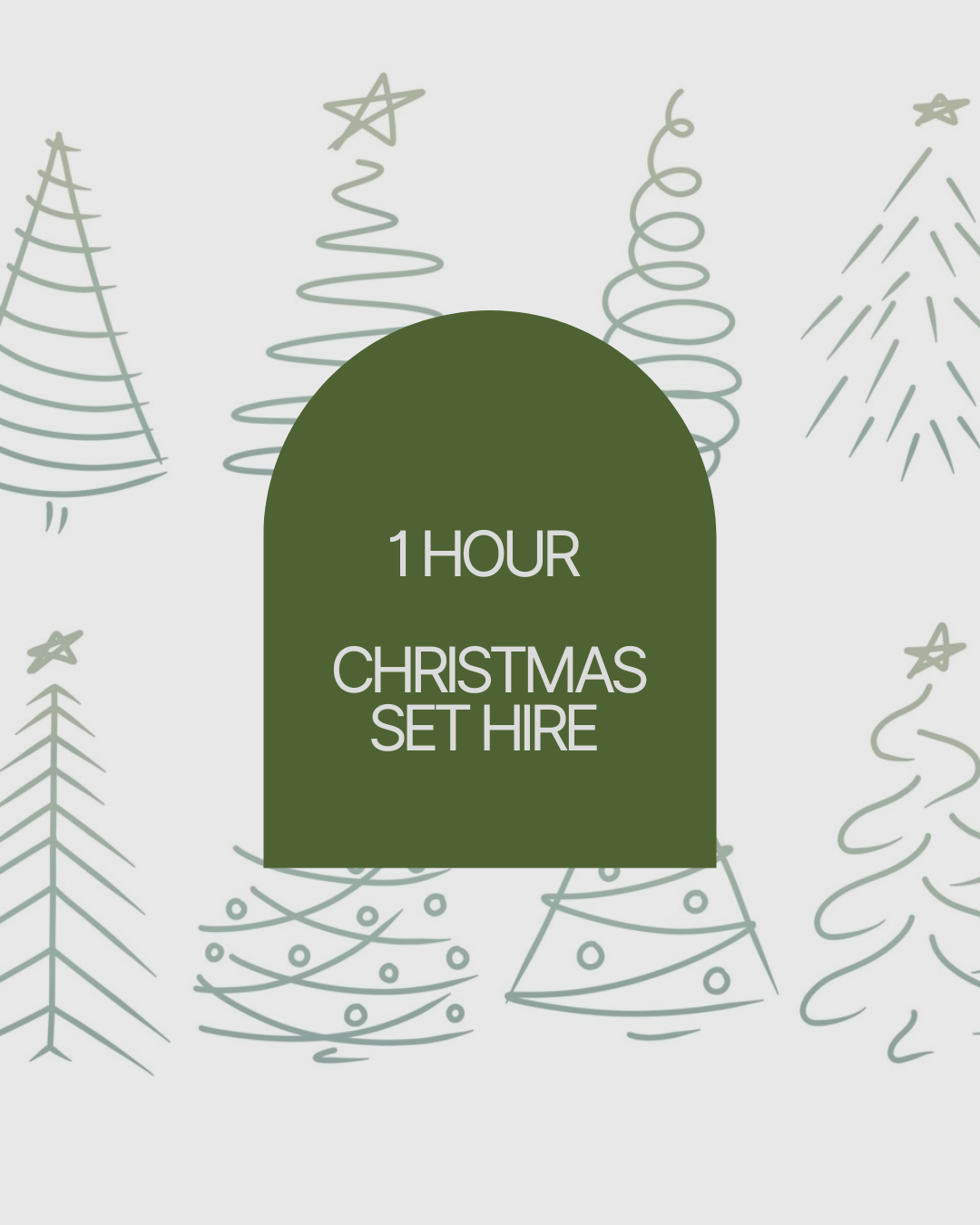 1 hour - Christmas Set Package (all backgrounds)