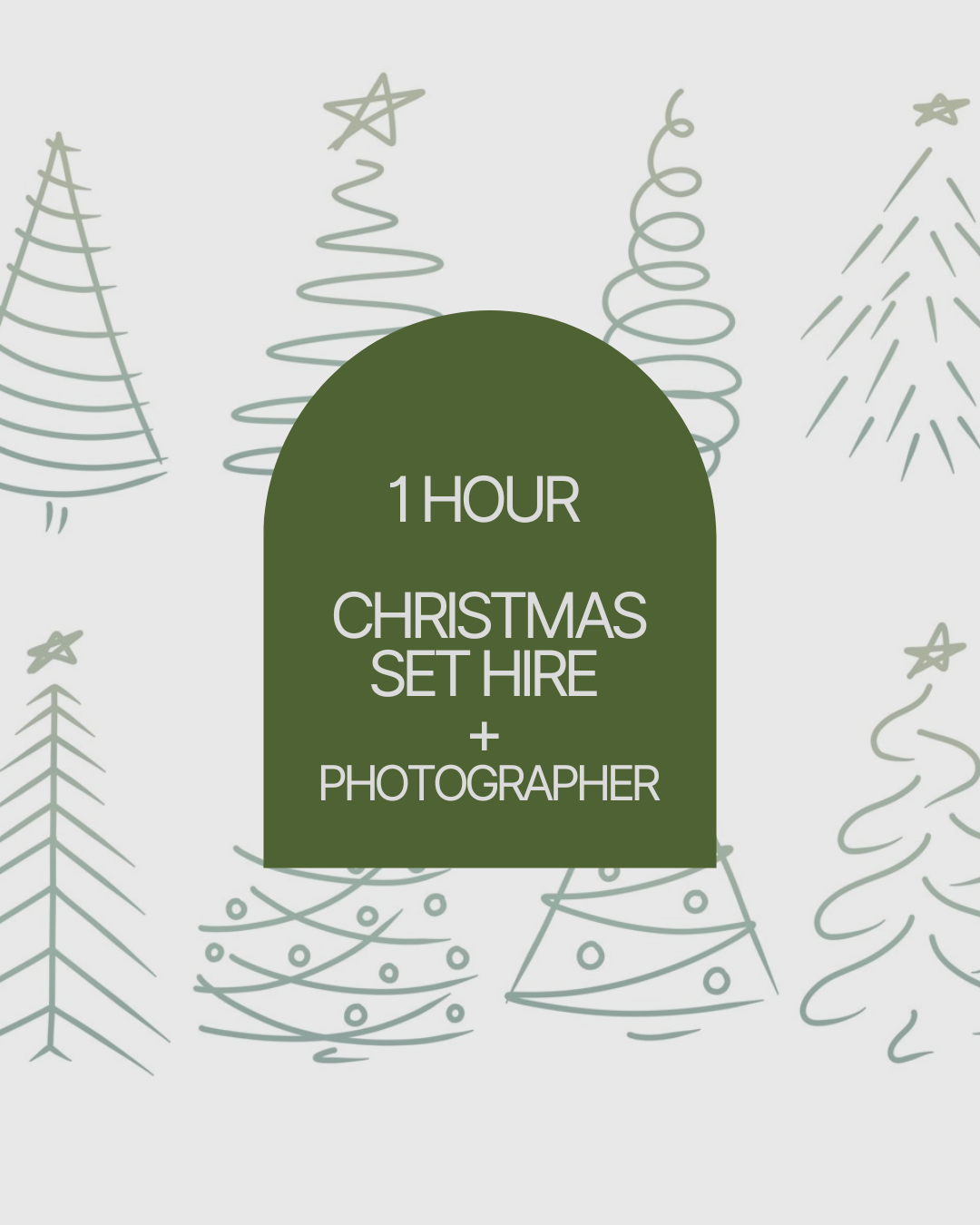 1 hour Christmas Set Package with Photographer