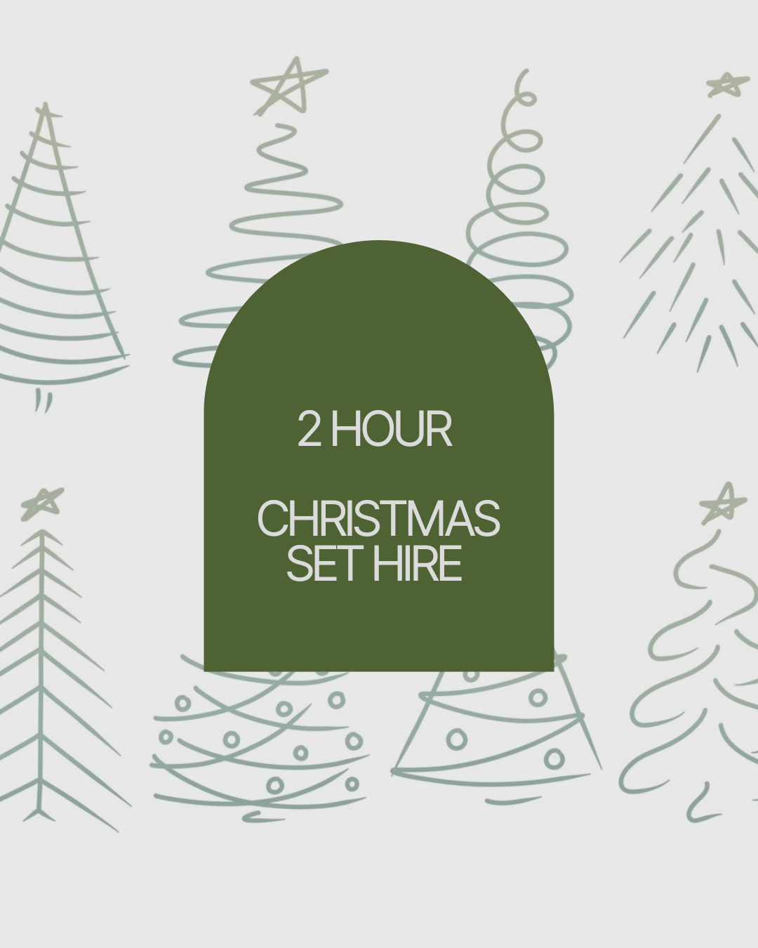 2 hour Christmas Set Package (all backgrounds)